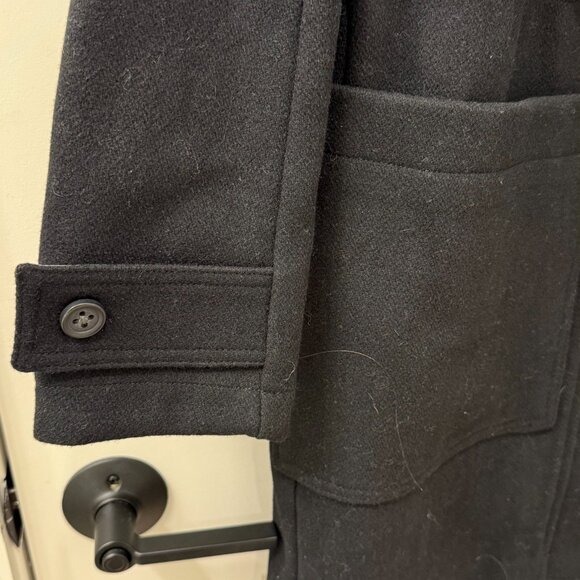 NWT LL Bean West End Wool Coat Women's Small Black Warm for Winter & Holidays - Picture 8 of 10